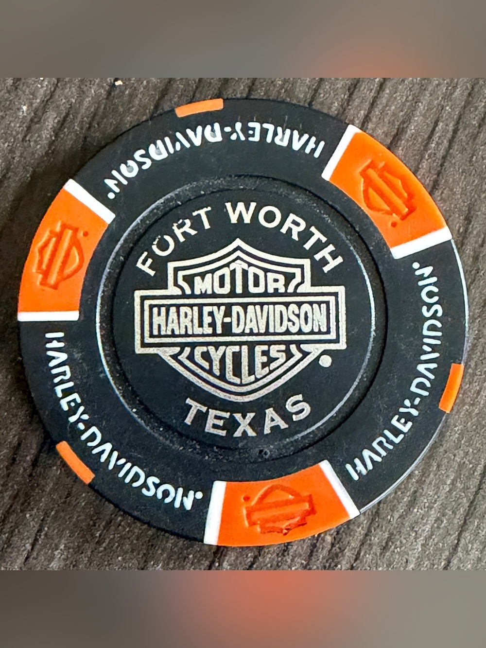 Collectible Harley Davidson Poker Chip Fort Worth Harley Fort Worth, Tx